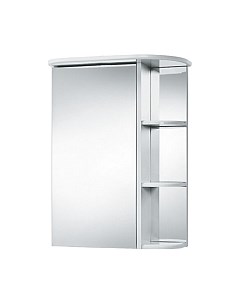 Шкаф с зеркалом для ванной Акваль Эмили 55 / AL.04.55.55.L