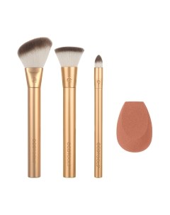 Набор кистей для макияжа Ecotools Precious Metals Face Blend + Sculpt Set ET2700