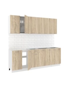 Кухонный гарнитур Кортекс-мебель Корнелия Лира-лайт 2.3м без столешницы