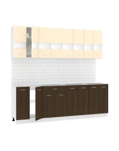 Кухонный гарнитур Кортекс-мебель Корнелия Экстра 2.4 без столешницы