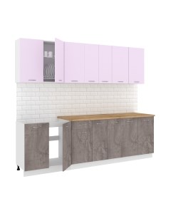 Кухонный гарнитур Кортекс-мебель Корнелия Лира-лайт 2.6м