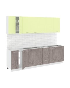 Кухонный гарнитур Кортекс-мебель Корнелия Лира 2.6 без столешницы