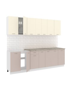 Кухонный гарнитур Кортекс-мебель Корнелия Лира-лайт 2.6м