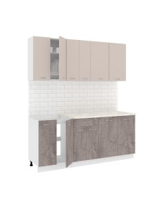 Кухонный гарнитур Кортекс-мебель Корнелия Лира-лайт 1.9м