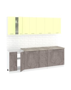 Кухонный гарнитур Кортекс-мебель Корнелия Лира 2.4м