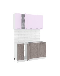 Кухонный гарнитур Кортекс-мебель Корнелия Лира 1.5 без столешницы