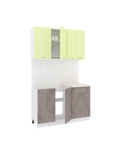Кухонный гарнитур Кортекс-мебель Корнелия Лира-лайт 1.3м