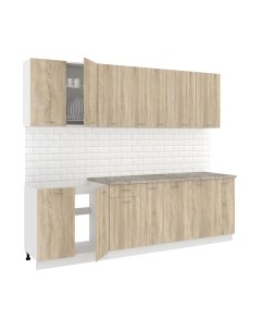 Кухонный гарнитур Кортекс-мебель Корнелия Лира-лайт 2.6м