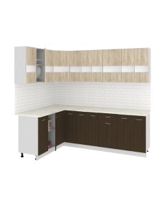 Кухонный гарнитур Кортекс-мебель Корнелия Экстра 1.5x2.4м