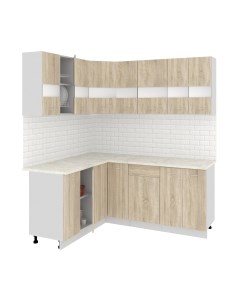 Кухонный гарнитур Кортекс-мебель Корнелия Экстра 1.5x1.9м