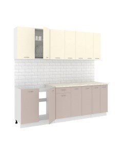 Кухонный гарнитур Кортекс-мебель Корнелия Лира-лайт 2.3м