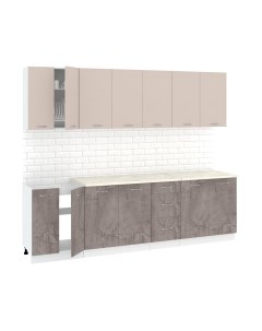 Кухонный гарнитур Кортекс-мебель Корнелия Лира 2.6м