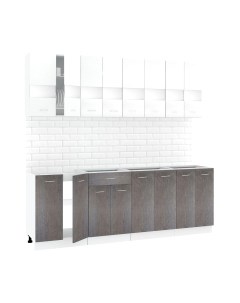 Кухонный гарнитур Кортекс-мебель Корнелия Экстра 2.3 без столешницы