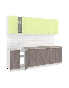 Кухонный гарнитур Кортекс-мебель Корнелия Лира-лайт 2.6м
