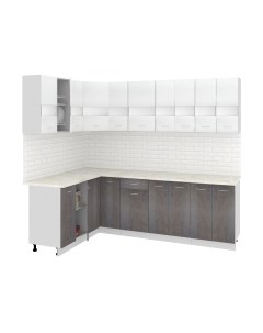 Кухонный гарнитур Кортекс-мебель Корнелия Экстра 1.5x2.5м