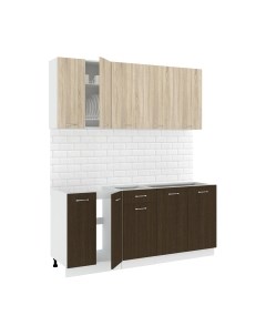 Кухонный гарнитур Кортекс-мебель Корнелия Лира-лайт 1.8м без столешницы