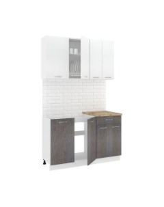 Кухонный гарнитур Кортекс-мебель Корнелия Лира-лайт 1.3м