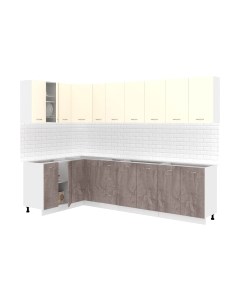 Кухонный гарнитур Кортекс-мебель Корнелия Лира 1.5x2.9 без столешницы