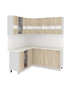 Кухонный гарнитур Кортекс-мебель Корнелия Экстра 1.5x1.8м