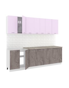 Кухонный гарнитур Кортекс-мебель Корнелия Лира-лайт 2.6м