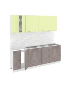 Кухонный гарнитур Кортекс-мебель Корнелия Лира 2.2 без столешницы