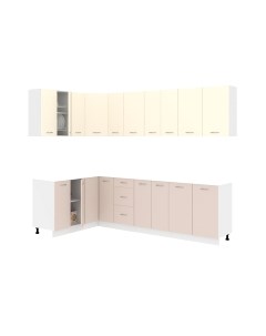 Кухонный гарнитур Кортекс-мебель Корнелия Лира 1.5x2.7 без столешницы