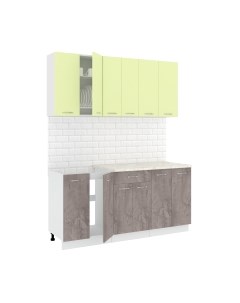 Кухонный гарнитур Кортекс-мебель Корнелия Лира-лайт 1.7м