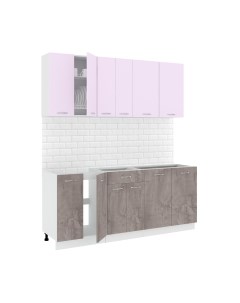 Кухонный гарнитур Кортекс-мебель Корнелия Лира-лайт 1.9м без столешницы