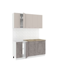 Кухонный гарнитур Кортекс-мебель Корнелия Лира 1.6м