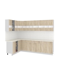 Кухонный гарнитур Кортекс-мебель Корнелия Экстра 1.5x2.8м