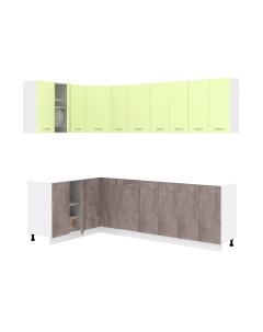 Кухонный гарнитур Кортекс-мебель Корнелия Лира 1.5x2.5 без столешницы