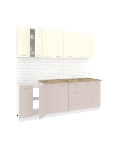 Кухонный гарнитур Кортекс-мебель Корнелия Лира 2.2м