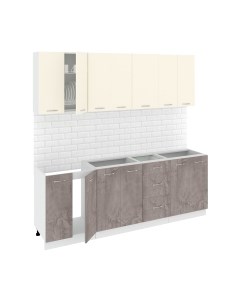 Кухонный гарнитур Кортекс-мебель Корнелия Лира 2.2 без столешницы