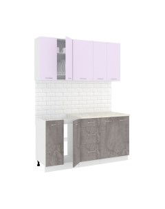 Кухонный гарнитур Кортекс-мебель Корнелия Лира 1.6м