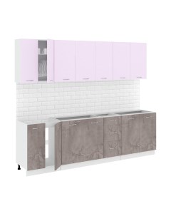 Кухонный гарнитур Кортекс-мебель Корнелия Лира 2.6 без столешницы