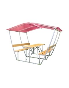 Беседка КомфортПром Тюльпан 2м с покрытием Комфортпром