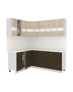 Кухонный гарнитур Кортекс-мебель Корнелия Экстра 1.5x2.1м