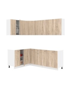 Кухонный гарнитур Кортекс-мебель Корнелия Лира 1.5x2.1 без столешницы