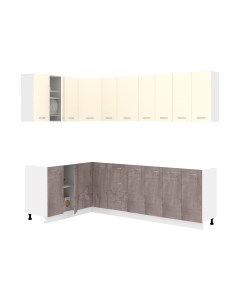 Кухонный гарнитур Кортекс-мебель Корнелия Лира 1.5x2.5 без столешницы