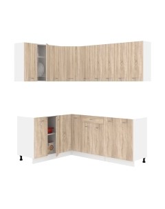 Кухонный гарнитур Кортекс-мебель Корнелия Лира 1.5x2.0 без столешницы