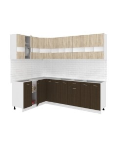 Кухонный гарнитур Кортекс-мебель Корнелия Экстра 1.5x2.4 без столешницы