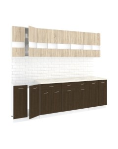 Кухонный гарнитур Кортекс-мебель Корнелия Экстра 2.5м