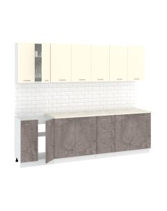 Кухонный гарнитур Кортекс-мебель Корнелия Лира 2.6м