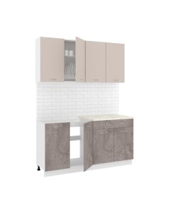 Кухонный гарнитур Кортекс-мебель Корнелия Лира-лайт 1.6м