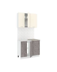 Кухонный гарнитур Кортекс-мебель Корнелия Лира 1.0м