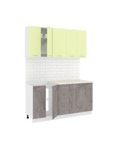 Кухонный гарнитур Кортекс-мебель Корнелия Лира 1.6м