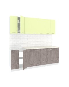 Кухонный гарнитур Кортекс-мебель Корнелия Лира 2.2м