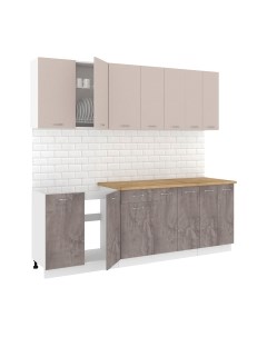 Кухонный гарнитур Кортекс-мебель Корнелия Лира-лайт 2.3м