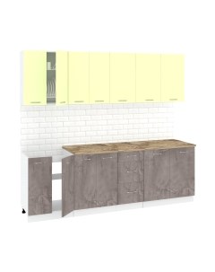 Кухонный гарнитур Кортекс-мебель Корнелия Лира 2.4м