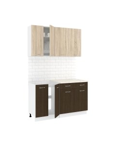Кухонный гарнитур Кортекс-мебель Корнелия Лира-лайт 1.4м